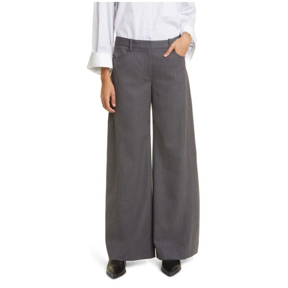 NWT TWP Joanna Stretch VirginWool Wide Leg Pants...